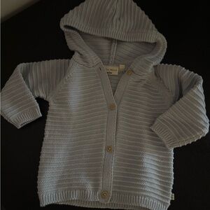 Cozy Light Blue Knit Cardigan for Toddlers